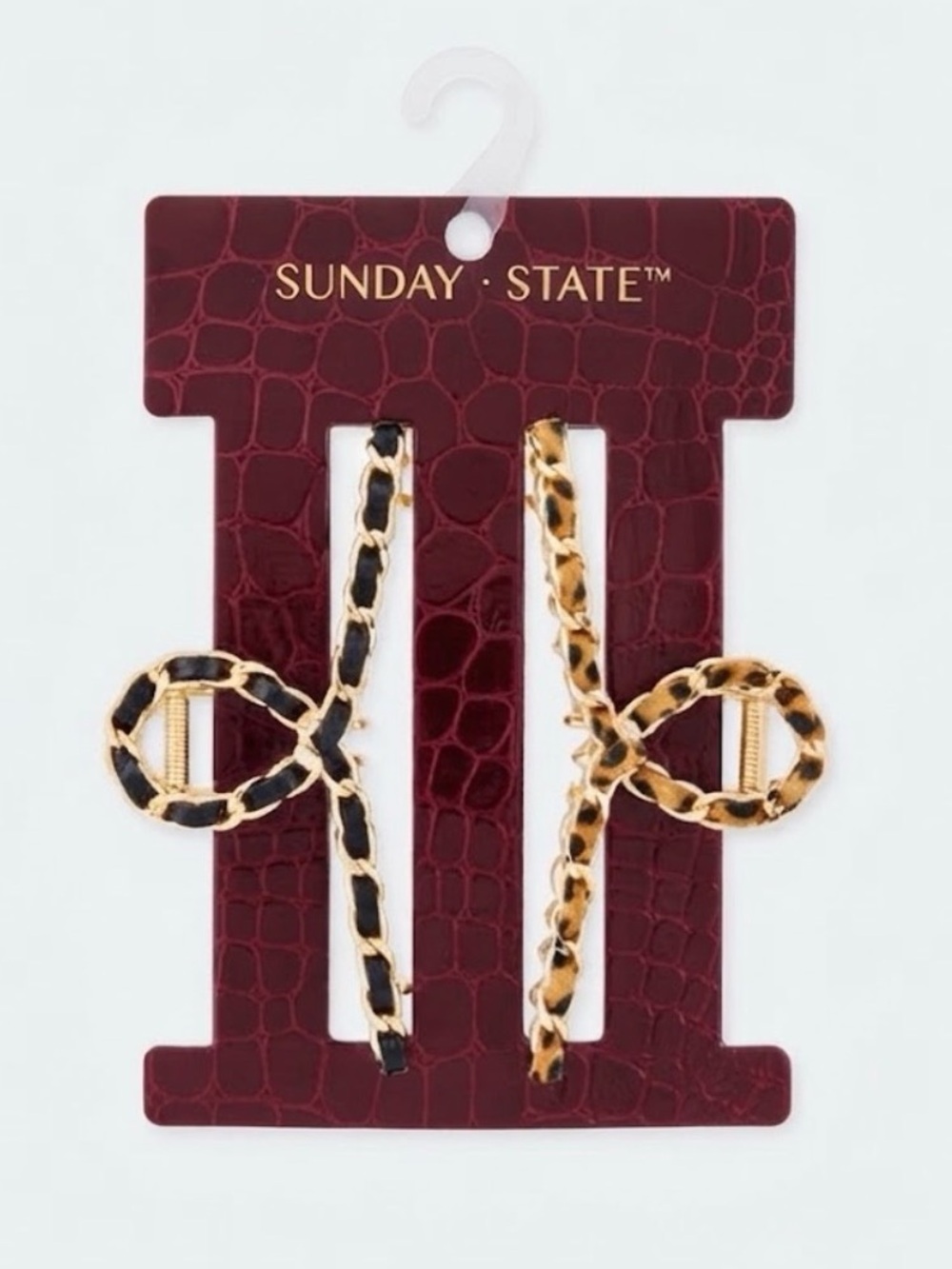 NWT ⚜️🖤⚜️ Sunday State Hair Claw Clip Set